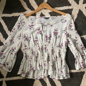 American Eagle peasant blouse, size small